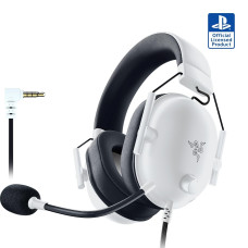 Razer BlackShark V2 X (PlayStation Licensed) Gaming Headset, Over-Ear, White PS/PC 