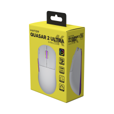 Quasar ULTRA 4K belaidė žaidimų pelė White/Lilac