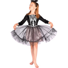 Den Goda Fen - Skeleton Dress w. Headband (122-128 cm) (F77733)