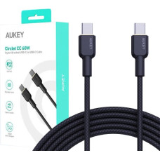Aukey CB-NCC2 Nylon Cab le USB C - USB C 1.8m 3
