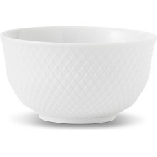 Lyngby Porcelæn - Rhombe White Serving Bowl - 17.5 cm