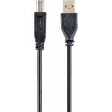 Gembird CABLE USB2 AM-BM 3M/BLACK CCP-USB2-AMBM-10 GEMBIRD