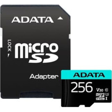 Adata Memory card microSD Premier Pro 256 GB UHS1 U3 V30 A2 + adapter