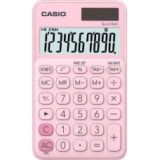 Casio CALCULATOR POCKET SL-310UC PK PINK, 10 DIGIT DISPLAY