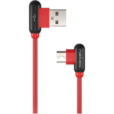 Natec Prati, Angled USB Type C to Type A Cable 1m, Red | Natec | Prati | USB Type C | USB Type-A