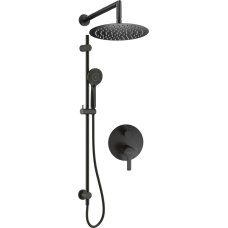 Deante Concealed shower set with rail - with overhead shower