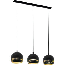 Eglo - Camastra Long Table Pendant Light - Black - Modern Industrial Design