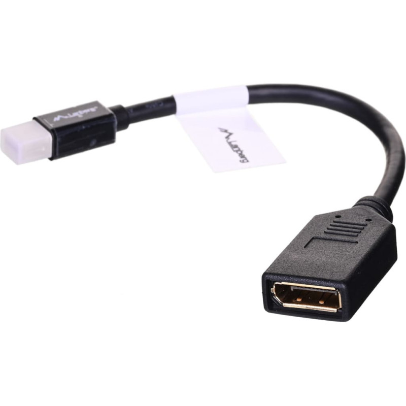 Lanberg AD-0003-BK DisplayPort cable 0.12 m Mini DisplayPort Black