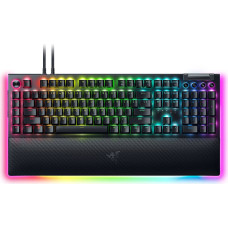 Razer | Mechanical Gaming Keyboard | BlackWidow V4 Pro | Gaming Keyboard | RGB LED light | US | Wired | Black | Numeric keypad | Yellow Switches