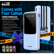 Wekome Power bank 20000 mAh USB-C/Lightning/MicroUS