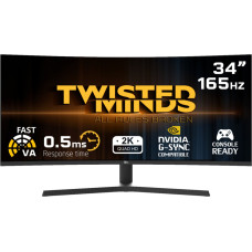Twisted Minds - Eclipse Pro Series CURVE 34 WQHD - 165HZ 0.5ms VA Gaming Monitor
