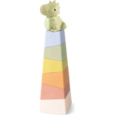 Kinder And Kids - Wheat Straw Dragon Tower Stacking Game - (K30002)