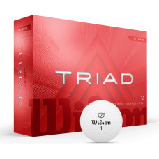 Wilson - 2025 Triad Golf Balls – White - 12 pack