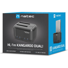 Natec Kangaroo Dual USB 3.2 Gen 1 (3.1 Gen 1) Type-A Black