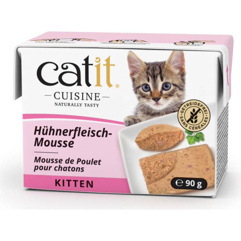 Catit - Catit Cuisine Premium Wet Food for Kittens - Chicken & Turkey Mousse - 90g