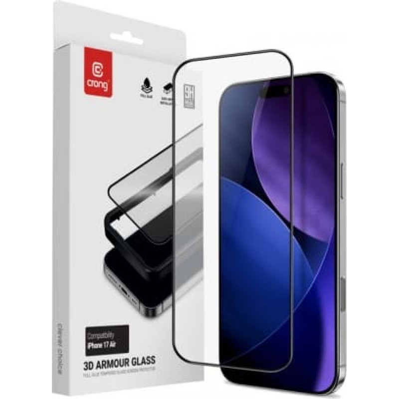 Crong Tempered glass iPhone Air + installation fram