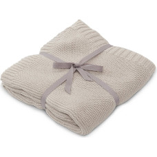 Vanilla Copenhagen - Knitted Blanket - Oyster Grey - 70 x 100 cm