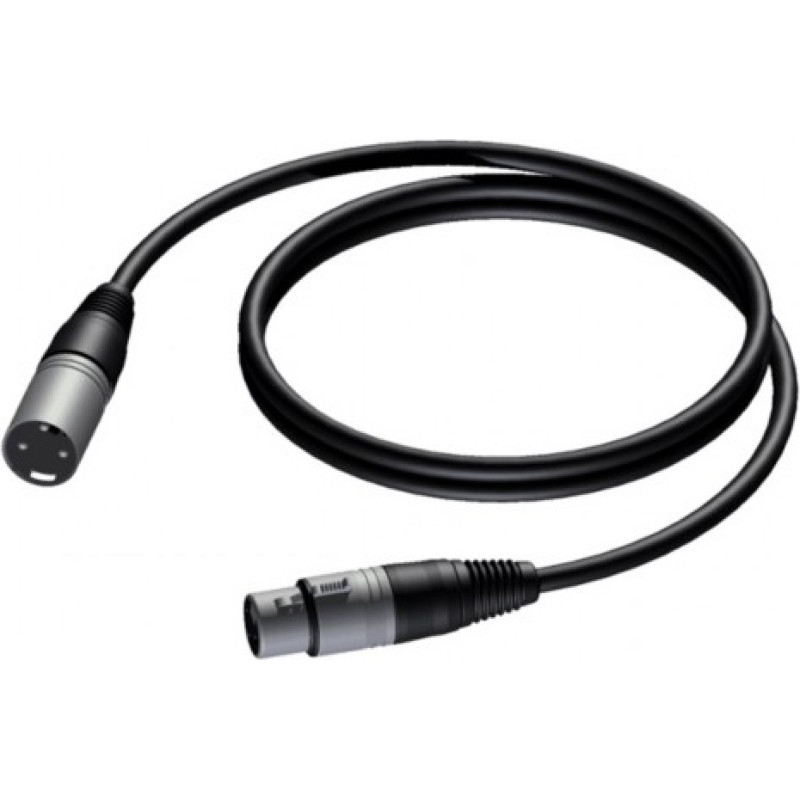 Procab CABLE XLR MALE-XLR FEMALE 1.5 M