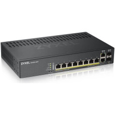 Zyxel GS1920-8HPV2 Managed Gigabit Ethernet (10/100/1000) Power over Ethernet (PoE) Black