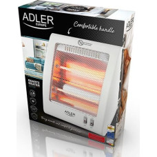 Adler AD 7709 Indoor White 800 W Quartz electric space heater