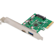 Digitus | PCIe card, USB-C 3.1 Gen 2, 10Gpbs, USB-A 3.1 | DS-30225
