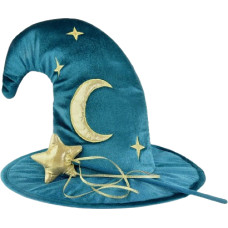Den Goda Fen - Velvet Wiard hat & wand (F77601)