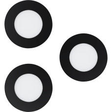 Eglo - Set of 3x Fueva-Z recessed black Ø8.5 - TW - Zigbee, Bluetooth