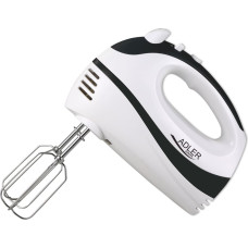 Adler | AD 4205 b | Mixer | Hand Mixer | 300 W | Number of speeds 5 | Turbo mode | White/Black