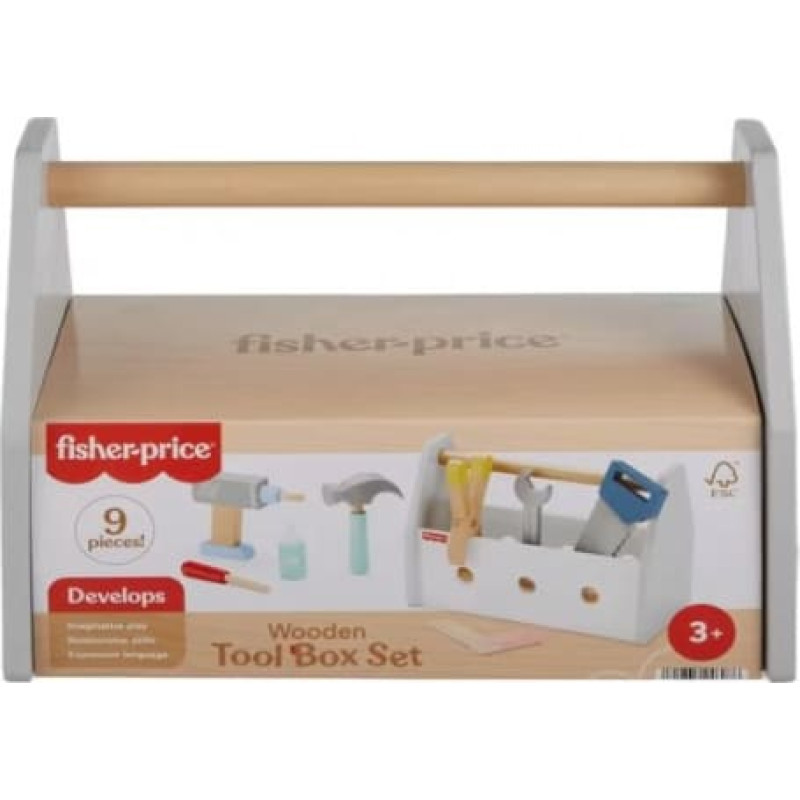Fisher Price Drewniana skrzynka z narzędziami