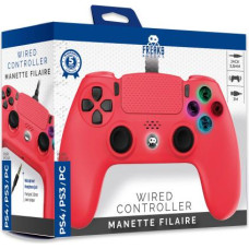 Trade Invaders Wired Controller for PS4 with 3M Cable - Red