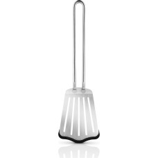 Eva Trio - Spatula with silicone - Polished steel - 27 cm