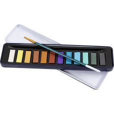 Colortime - Watercolour kit, metallic colours, 12 colours/1 pack - ()