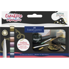 Faber-Castell - Creative Marker Gofa 1.5 - Metallic Moments - 6 pcs (161107)