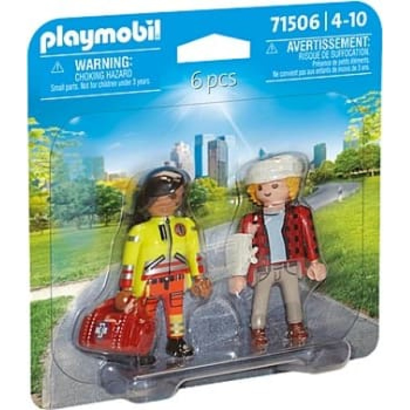 Playmobil Figures set Duo Pack 71506 Paramedic with Patient