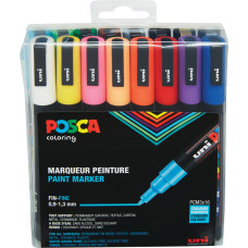 Posca - PC3M - Fine Tip Pen, 16 pc