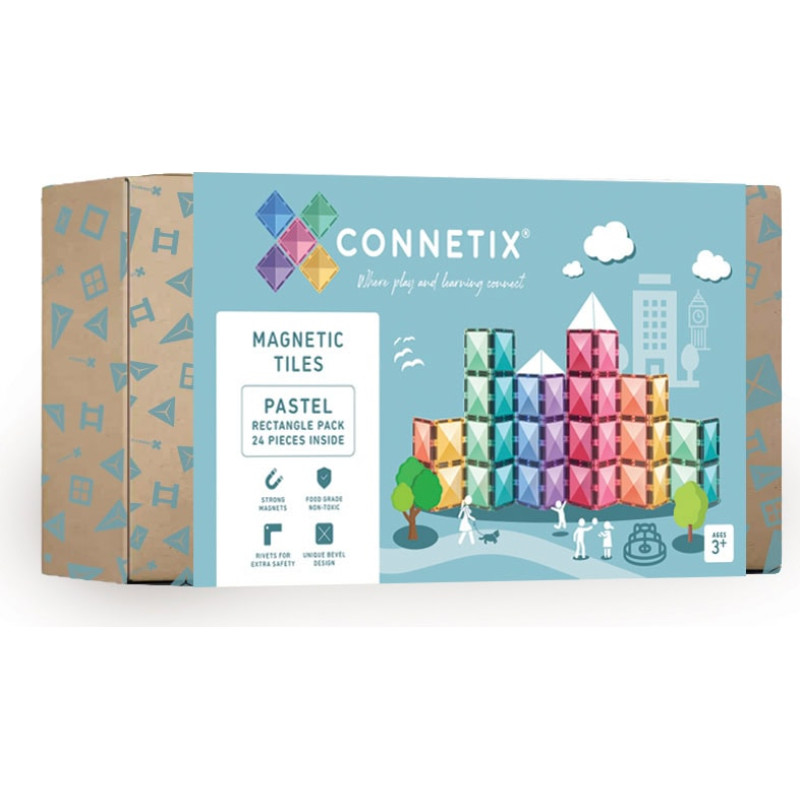 Connex - Pastel Rectangle Pack 24 Pieces (CT-P-00024-RE)