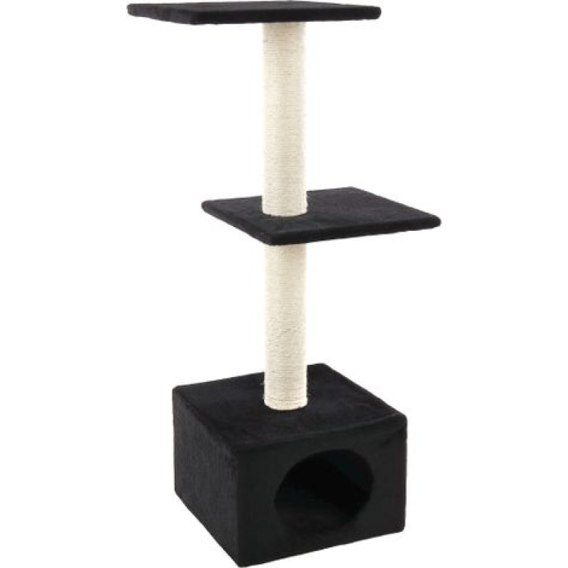 Flamingo - Scratching Tree Charbonel - Black & Cream - 47 x 35 x 103 cm