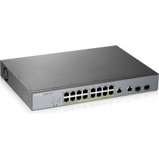 Zyxel GS1350-18HP-EU0101F network switch Managed L2 Gigabit Ethernet (10/100/1000) Power over Ethernet (PoE) Grey
