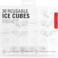Kikkerland Clear Reusable Ice Cubes S/30