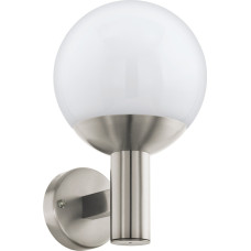 Eglo - Nisia-Z outdoor wall lamp stainless steel and white - RGB + TW - Zigbee, Bluetooth
