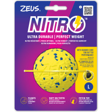 Zeus Nitro - Weighted Ball - Yellow and Blue - Large, Ø7.6cm