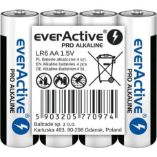 Everactive BATTERIES LR6/AA PRO AL KALINE SHRINK 4 PCS