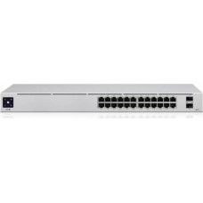 Ubiquiti UniFi Pro 24-Port PoE Managed L2/L3 Gigabit Ethernet (10/100/1000) Power over Ethernet (PoE) 1U Silver