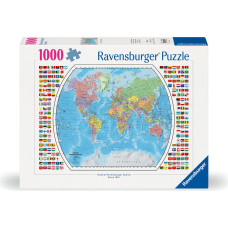 Ravensburger - Puzzle Political World Map 1000p (12000664)