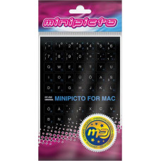 Kolm Lõvi (Minipicto) Minipicto keyboard sticker EST/RUS KB-MAC-EE-RU-BLK, black