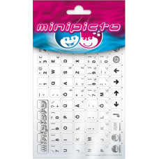 Kolm Lõvi (Minipicto) Minipicto keyboard sticker EST KB-UNI-EE01-WHT, white/black