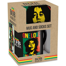 BOB MARLEY MUG & SOCK SET - UK size 3-8 / EU size 36-41