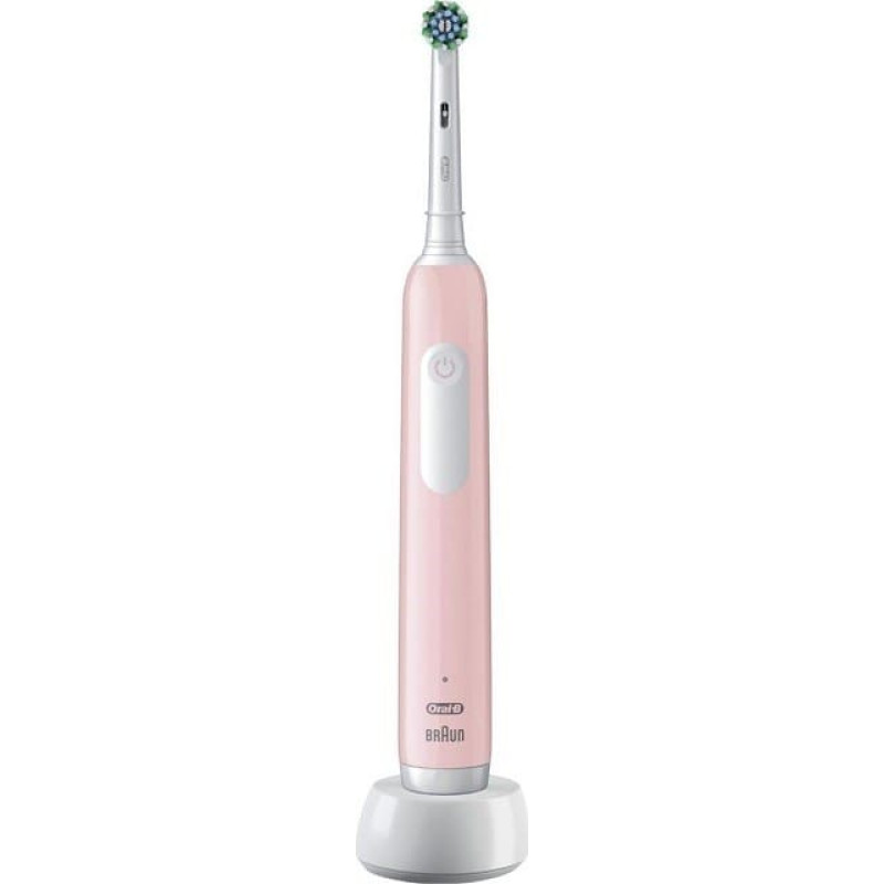 Braun Oral-B Electric Toothbrush Pro Series 1 Cross Action For adults Rechargeable Pink Number of brush heads included 1 Number of teeth brushing modes 3