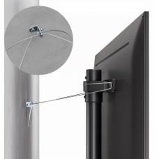 Maclean TV floor stand, 32-70 inches 40kg, MC-494 black