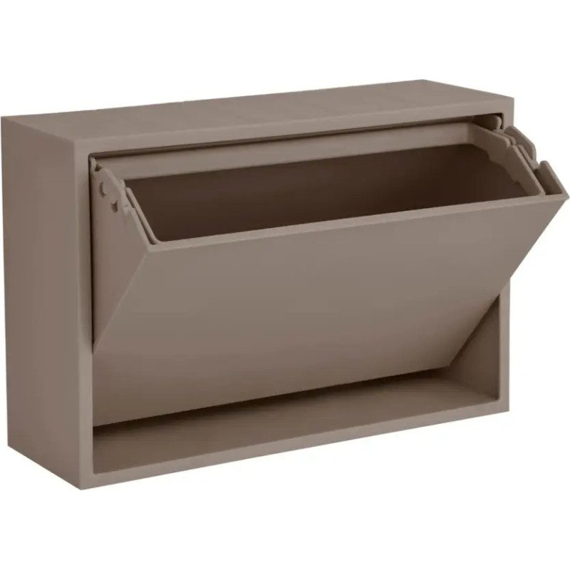 Recollector - Small Wall storage / Bathroom bin - Fungi Brown